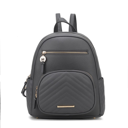 black zip vegan leather backpack Romana Vegan Leather Women Backpack – The Vegan Life