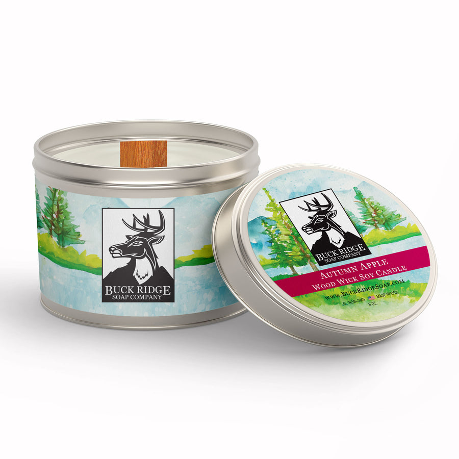 Autumn Apple Sustainable Wood Wick Soy Candle 1