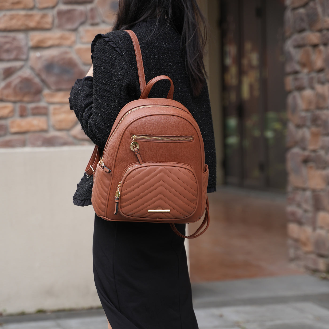 dailylook vegan leather backpack Romana Vegan Leather Women Backpack – The Vegan Life