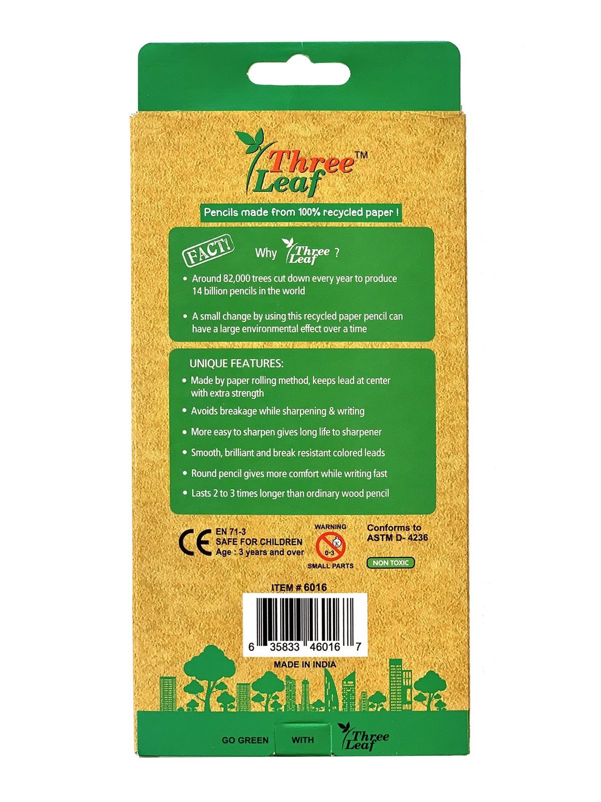 Recycled Paper Pencils (Pack of 12)