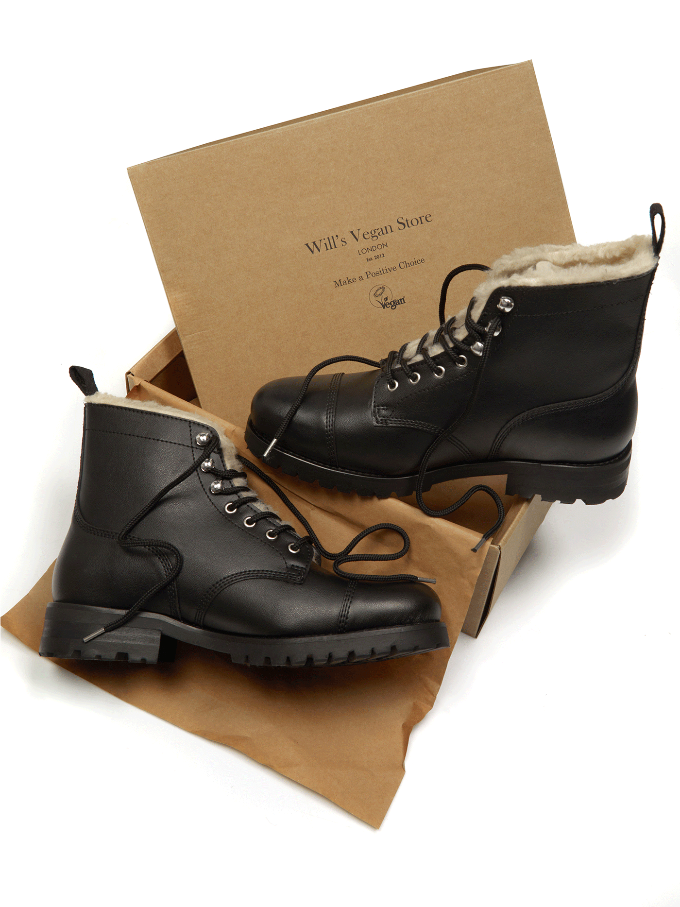 Women s Insulated Work Boots by Will s Vegan Shoes Black The