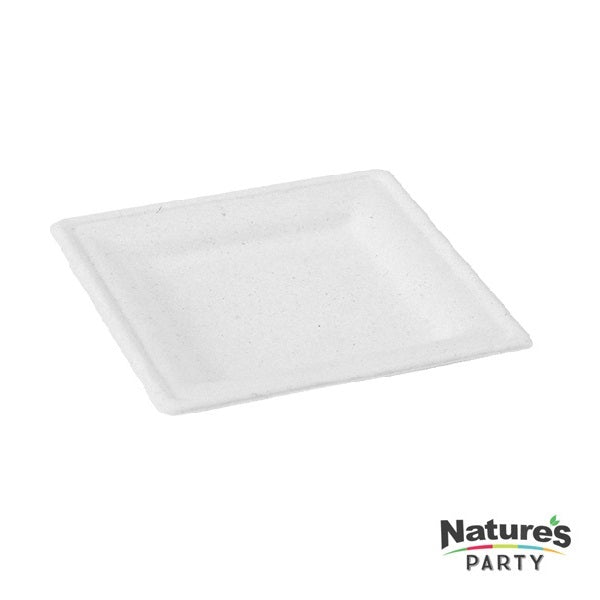 Natures Party 8 in. Party Compostable Square Plate