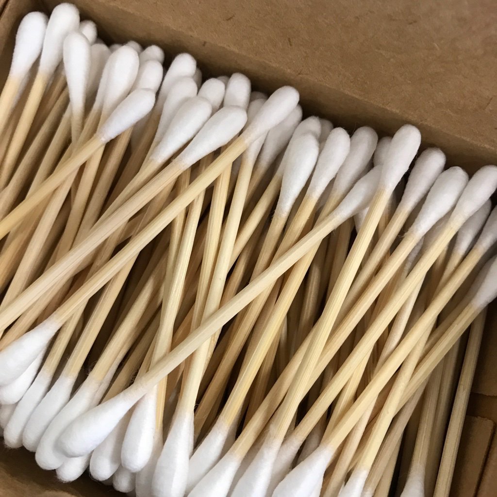 Bamboo Cotton Swabs - Pack of 200